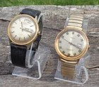 (2) Vintage Men's Timex Automatic Wristwatches Day/Dates Running