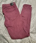 American Eagle Jegging Super Stretch Burgundy Skinny Women’s Size 10  — photo 1