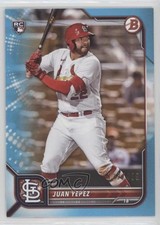2022 Bowman Sky Blue Border 132/499 Juan Yepez #24 0wp8
