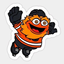Philadelphia Flyers Sticker Gritty NHL Hockey Die Cut Laminated