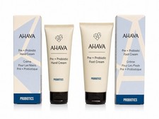 AHAVA Pre Probiotic Hand Cream Foot Cream Set 3.4 fl oz / 100ml Each