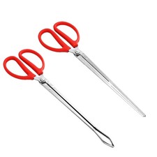 2PCS Reptile Feeding Tongs, Extended Stainless Steel Snake Feeding Tongs, Str...
