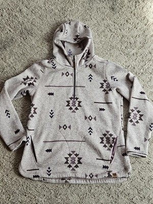 Liv Life Integrity Earth Hoodie Sweater Women L Lilac Sweatshirt Aztec Southwest