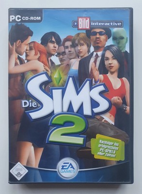 Die Sims 2 PC Spiel Computer EA Games retro CD-ROM 4x CDs 