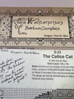 Vera K Enterprises Heirloom Samplers “The Calico Cat” Cross Stitch Pattern #S-23 — photo 3