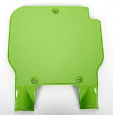 UFO Plastics Front Number Plate - KX Green Motorcycle Street Bike Dirt Bike
