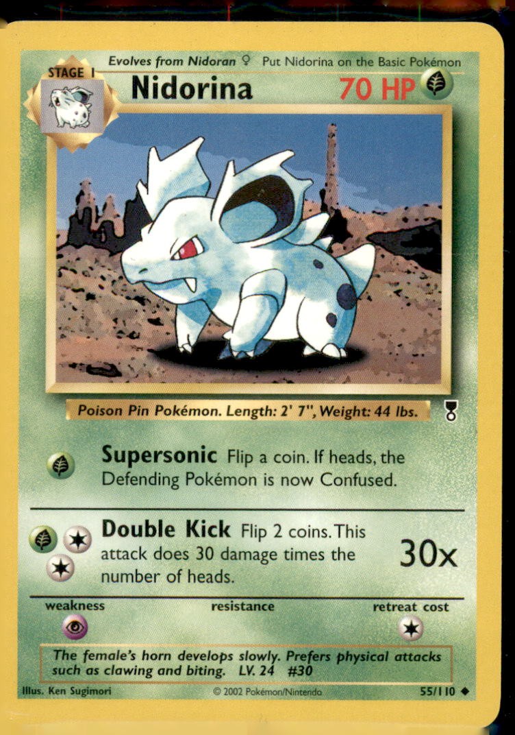 Nidorina 55/110 Uncommon Legendary Collection Pokemon Near Mint