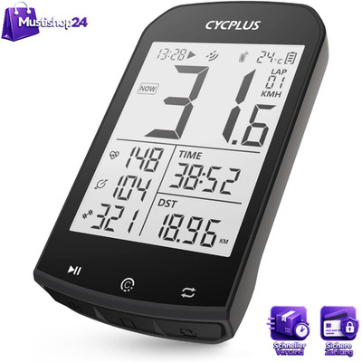 CYCPLUS GPS Fahrradcomputer kabellos, wasserdicht, ANT+ Bluetooth