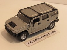 MAISTO HUMMER H2 SUV 1:46 SILVER NEW NO BOX FREE SHIP