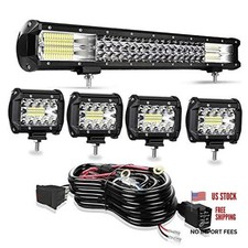20 288w Spot Flood Combo Off Road Light Bar - 4pcs - 4 60w Led Pod Fog