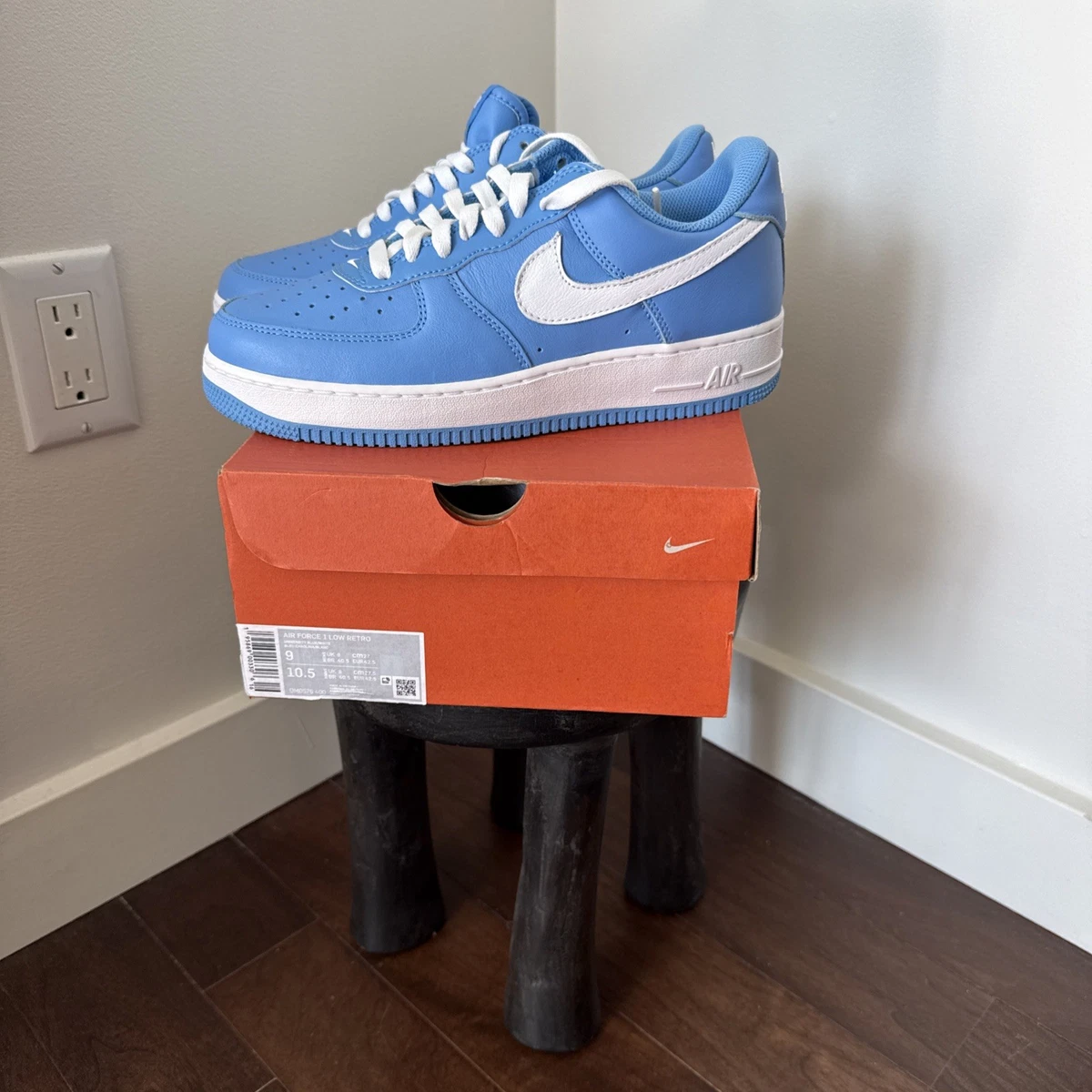 エアフォース1 Low Color of the Month Blue 青 Nike Air Force 1 Low Color of the Month - University Blue for Sale