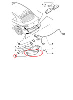 Originales Hinteres RüCklicht Schutz Alfa Romeo GT OE 71736470