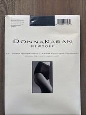 Donna Karan New York Just Sheer Hosiery Pantyhose Medium Black Style 266 DKNY