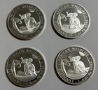 Lot of 4 2024 Somalian ELEPHANT African Wildlife Series Coin 1 oz Off Quality BU