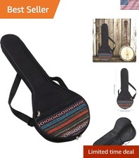 4 String Banjo Gig Bag with Padded Cushion Ethnic Style Musical Instrument St...