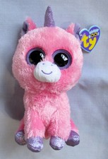 MAGIC the Pink Unicorn - Ty 6" SOLID EYES  Beanie Boos  NEW MINT PURPLE HANG TAG