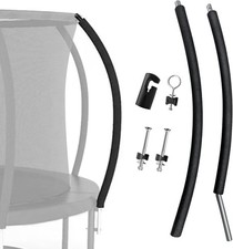 Universal Trampoline Replacement Curved Net Pole, Curved Pole Kit for 10-16ft...