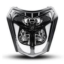 DOT LED Dirt Bike Headlight, 40W 2700LM New Dirt Bike LED Headlight with DRL