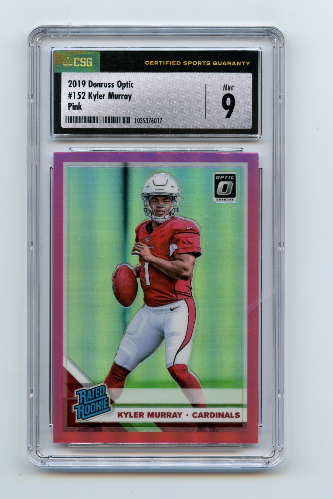 2019 Panini Donruss Optic - Rated Rookie Kyler Murray #152 Pink Prizm (RC)