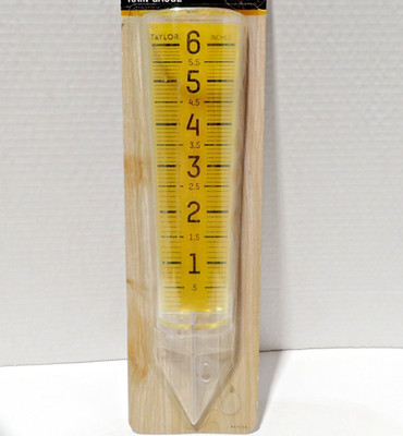 *Lot of 2* New Taylor 2702N CLEARVU Rain Gauge 6'' capacity. Free Shipping!