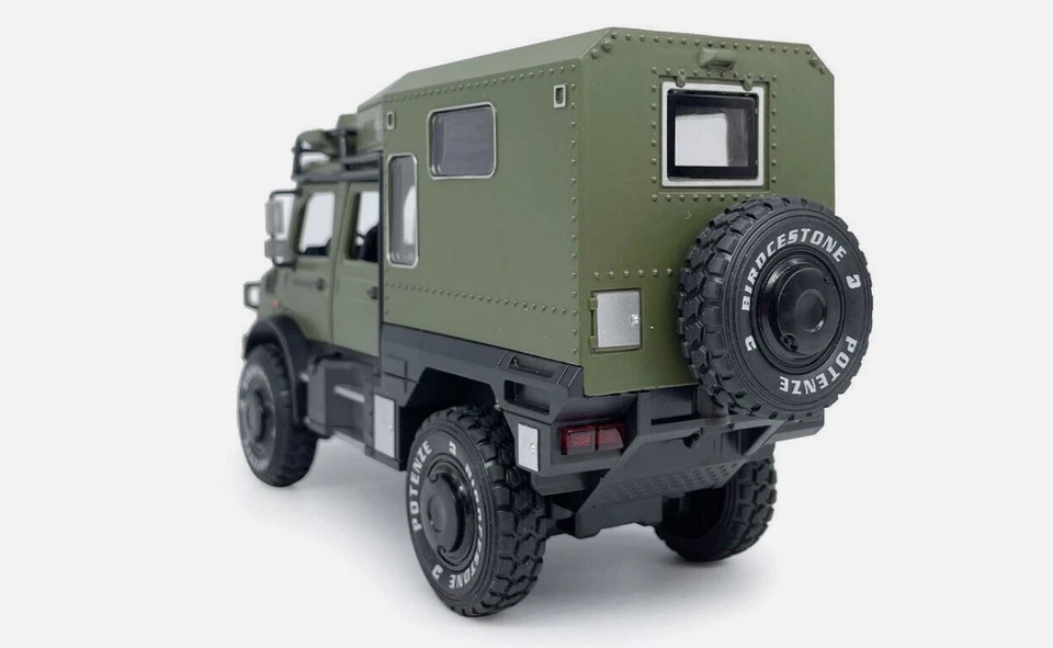 Camper Caravan fuoristrada Green Unimog U4000 Ms 1:28 New XL - Immagine 4 di 4