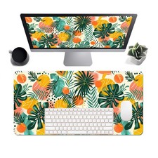 Tropical Leaves Large Mousepad 31.5 x 15.7 inch XXL Waterproof Desk Mat Gamin...