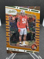2024 Panini Absolute - Rookie Michael Hall Jr. #153 Orange Mosaic /299 Browns