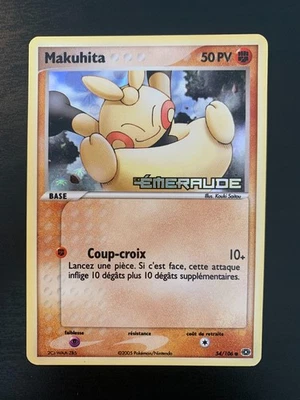 Carte Pokémon : Makuhita 54/106 Reverse Ex Emeraude Française - Photo 1/3