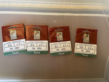 Lote de 7 Líderes Cónicos Targus 9' Longitud 4x5x6x7X Trucha Pesca con Mosca