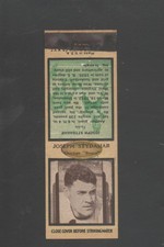 1937 Diamond Football Matchcover #19 Joe Stydahar-Chicago Bears Near Mint