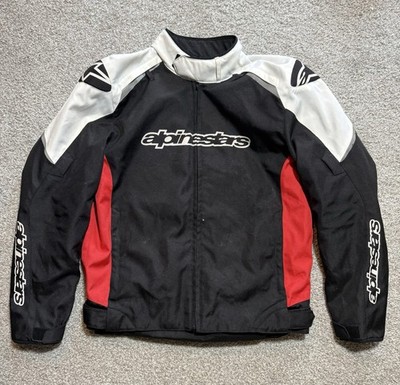 Alpinestars Motorcycle Jacket Body Armor Vented Red Black White Men Men s Size L