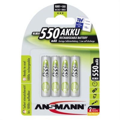 Super Power NiMH-Akku Batterie 4 x AAA Typ NiMH 550 mAh