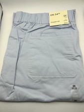 Terra  Sky Women  s Plus 3X Classic Pull On Pants Straight Leg Pockets