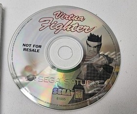 Virtua Fighter (Sega Saturn) Not For Resale Complete with Fold Out Poster Manual