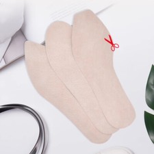 Self Adhesive Soft Genuine Leather Shoe Insoles Pad Pigskin Solid for High Heels