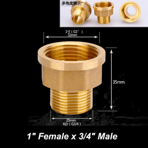 Straight Bsp Female to Male Nipples Reducing Equal Male Bsp Nickel Plated Brass - Picture 11 of 24