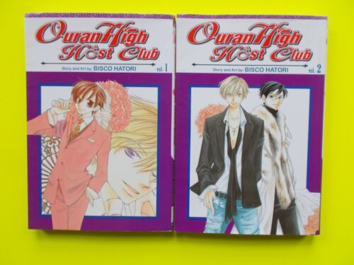 Ouran High Host Club Vol 1 & 2 By Bisco Hatori - Madman / Manga - Like New