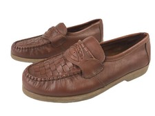 Mens Brown Leather Loafer Shoes H.G Browns Classics Size 9