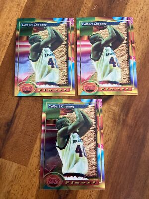 1993 Finest Calbert Cheaney Lot Of 3 Rookie RC #84 Bullets