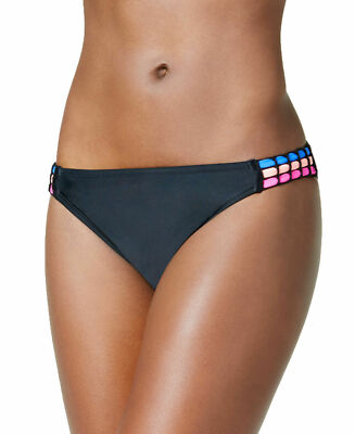 California Waves Crochet-Trim Tabbed Hipster Bottoms Size S
