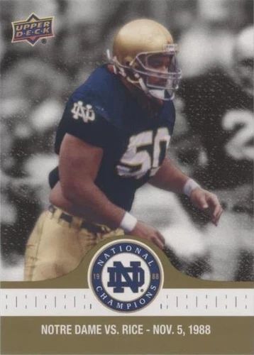 2017 Upper Deck Notre Dame 1988 Championship Chris Zorich #74