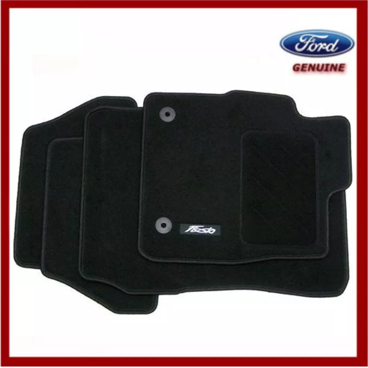 Genuine Ford Fiesta MK7 MK8 2011 2017 Black Carpet Floor Mats