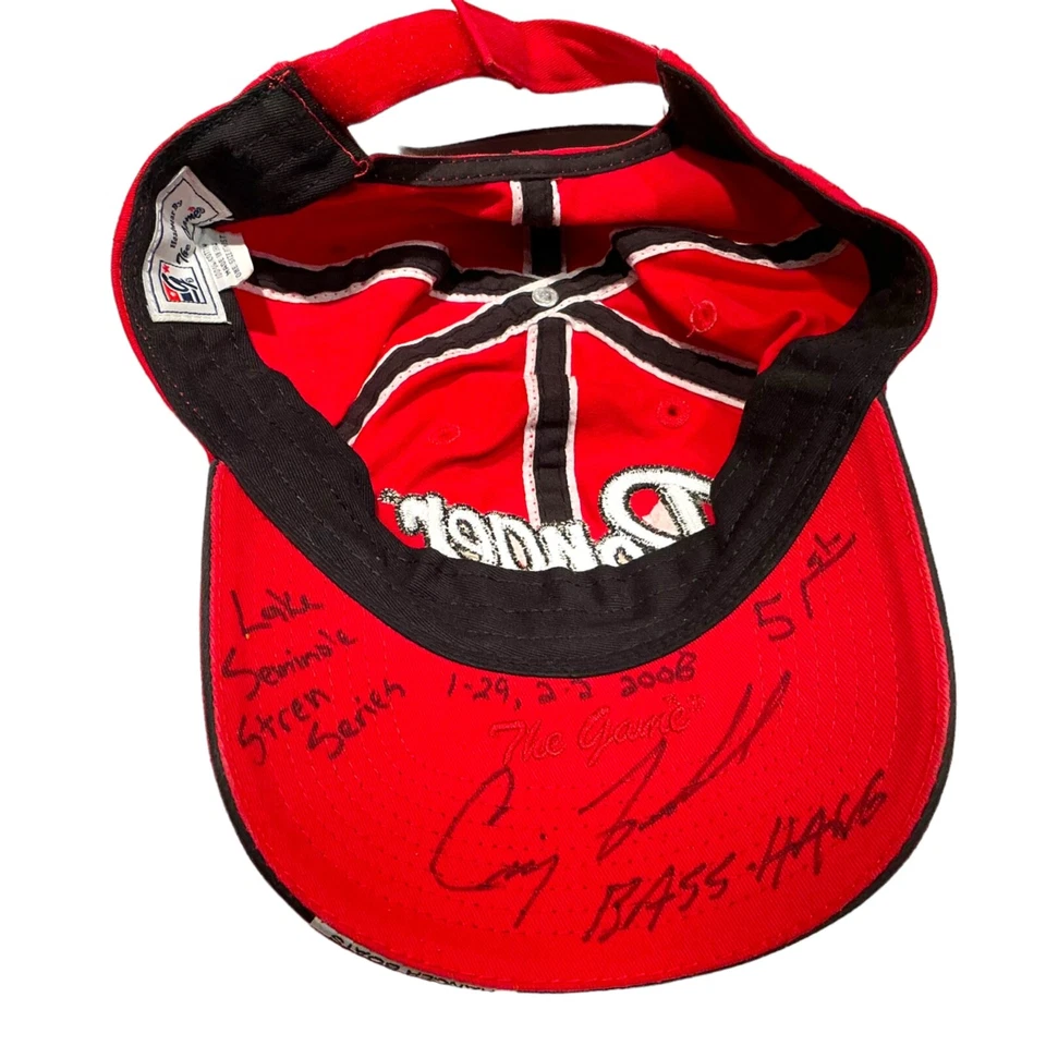 4 Ranger Boat Hat Owners Group Signed Tournament Series red White beige Lot - Image 4 of 4