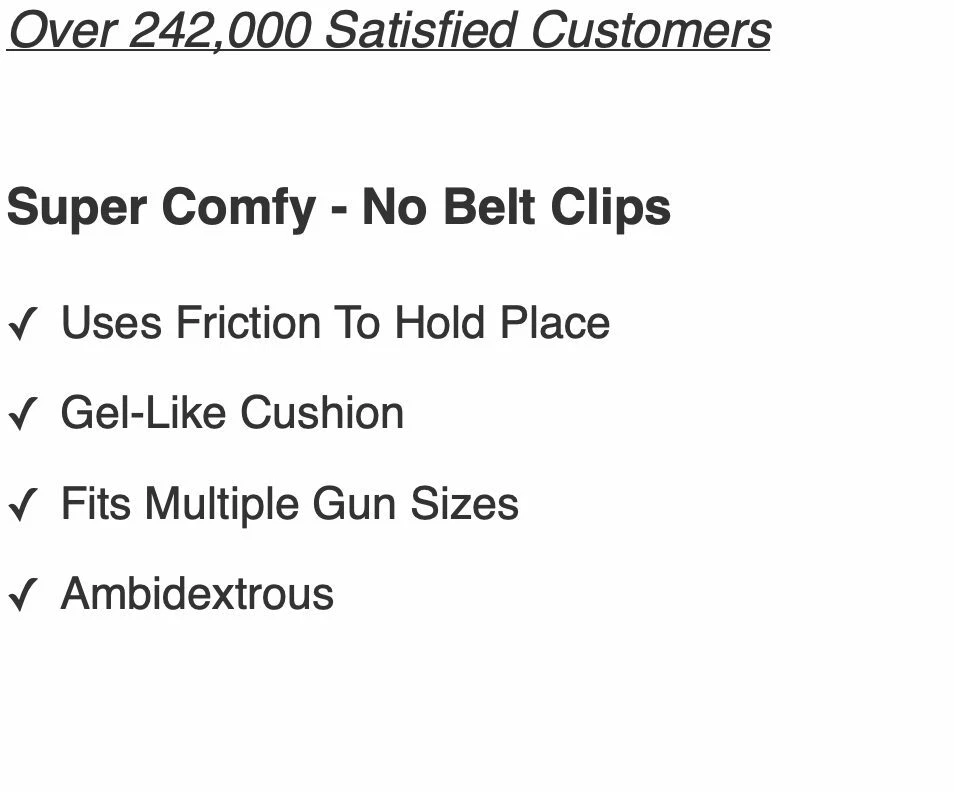 Clinger Holsters - Comfort Cling Holster (IWB) for Sccy CPX-2 - Image 4 of 4