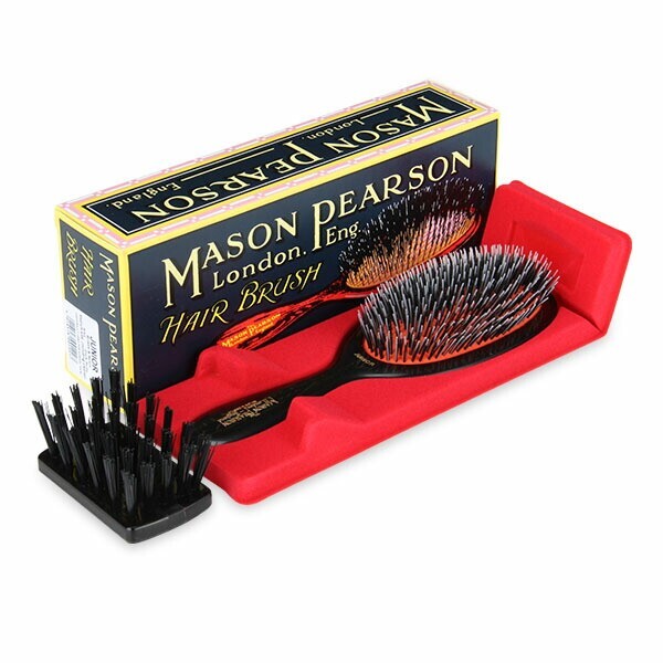 Mason Pearson Junior Bristle Nylon Hairbrush BN2 Dark Ruby w