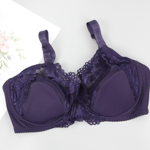 Ladies Bra Black White Beige Underwired Non Padded Full Cup Lace Plus Size Bra - Picture 38 of 41