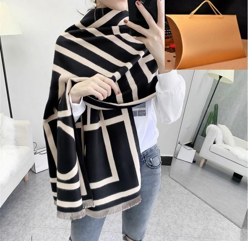 Stylish Winter Scarves Pashmina Cashmere Warm Thick Shawls in a Gift Box/Bag - Picture 10 of 59