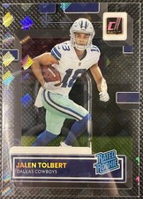 2022 Panini Clearly Donruss Jalen Tolbert RR Holo Logo Rated Rookie #81 Cowboys
