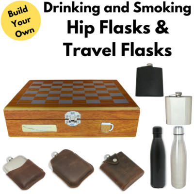 Trink- und Rauchflamme & Reisekolben Gravur Geschenke