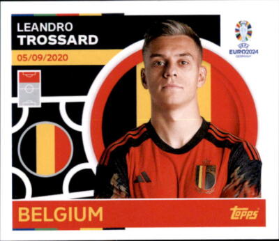 Topps EURO EM 2024 Sticker BEL 17 - Leandro Trossard